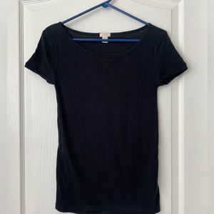 J.Crew. Black short sleeve shirt. Extra small.